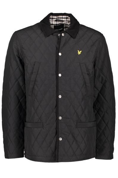 Lyle & Scott Branded Emblem Olive Green Quilted Jacket main image 1