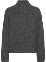 Rwtulip Wool Blend Ls Turtleneck Plain Pullover