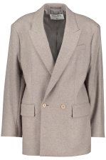 Double Breasted Flannel Blazer