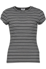 Striped Fine Rib Tee