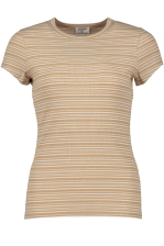 Striped Fine Rib Tee