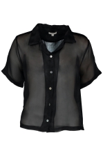 Organza Shirt Black