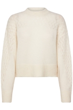 Rwaida Ls Mock Neck Pullover