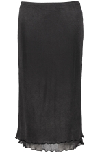 Layered Frill Crepe Skirt