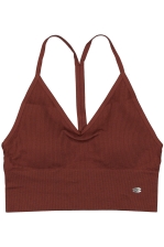 Ribbed Seamless V Sports Bra