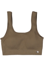 Ribbed Seamless Square Sports Bra