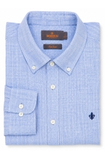 Douglas Linen Herringbone Shirt-classic Fit
