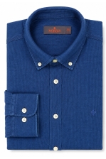 Indigo Linen Bd Shirt