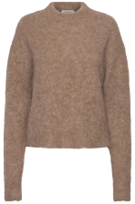 Rwfurry Alpaca Ls Mock Neck Pullover