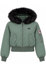 Camo Twill Bomber Jacket