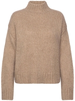 Rwtulip Wool Blend Ls Turtleneck Plain Pullover