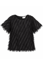 Mingel More Top With Fringes