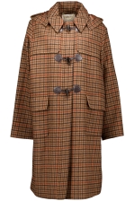 Barbour Melody Check Wool Duffle Coat