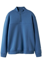 NKMBRYCE LS NREG HALF ZIP SWEAT BRU