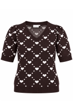 Mingel More Pullover Hearts