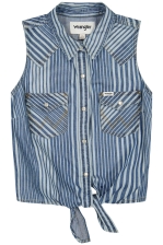 Sleeveless Tie Front