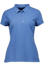 Ladies Ss Faded Jersey Polo