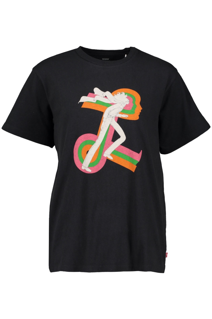 Graphic Jet Tee Levis For Gals Caviar Gr