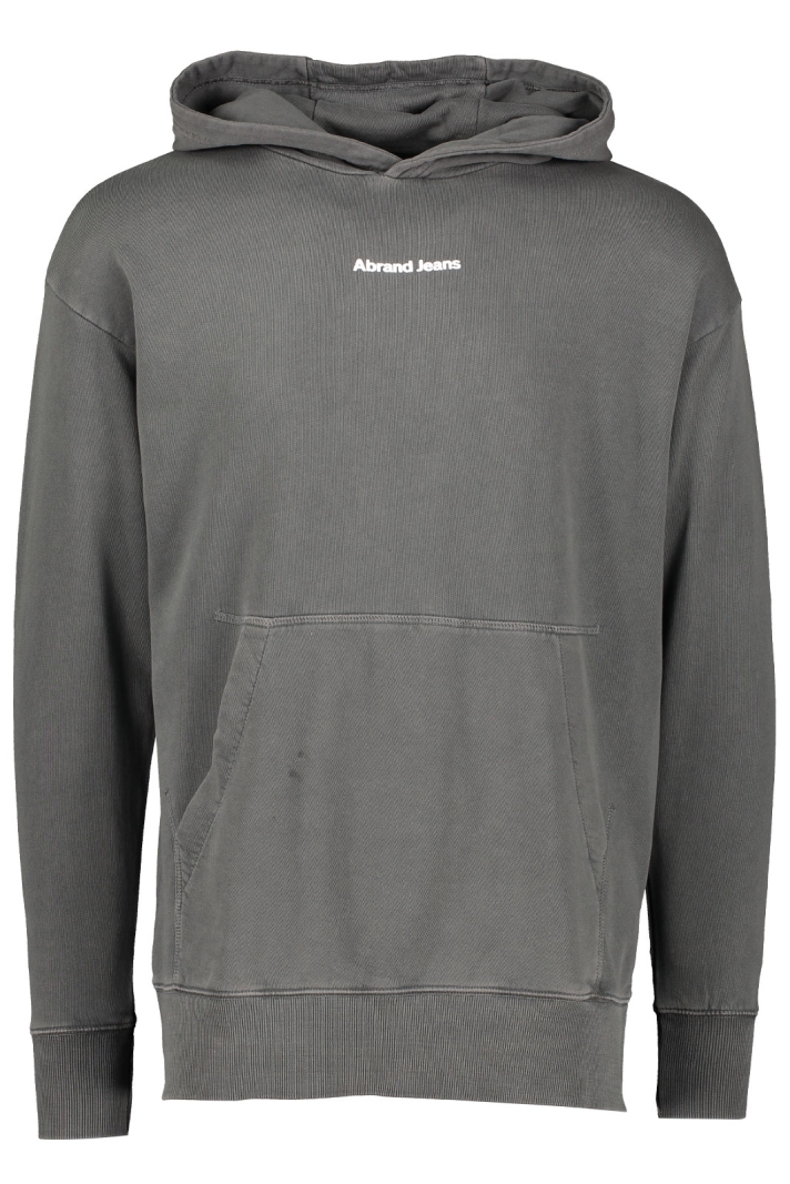 A Relaxed Hoodie Washed Black