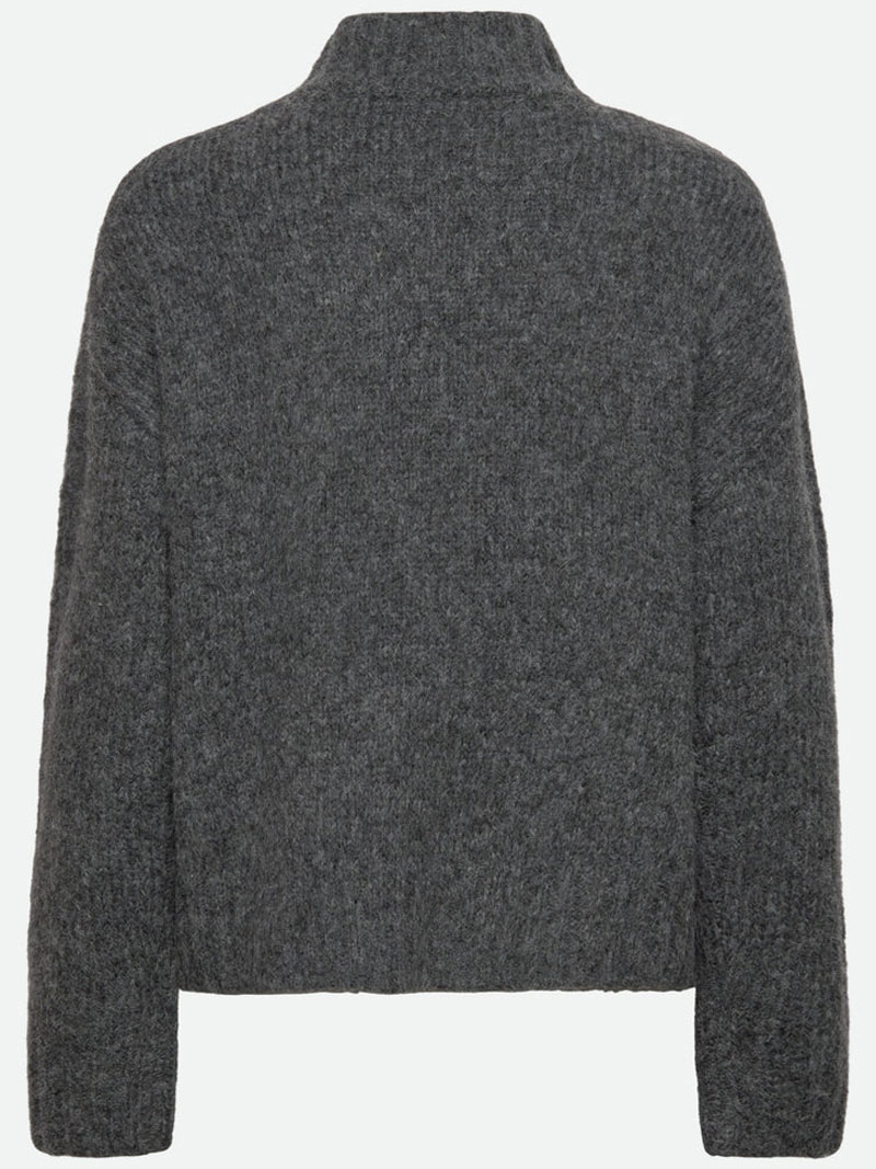 Rwtulip Wool Blend Ls Turtleneck Plain Pullover