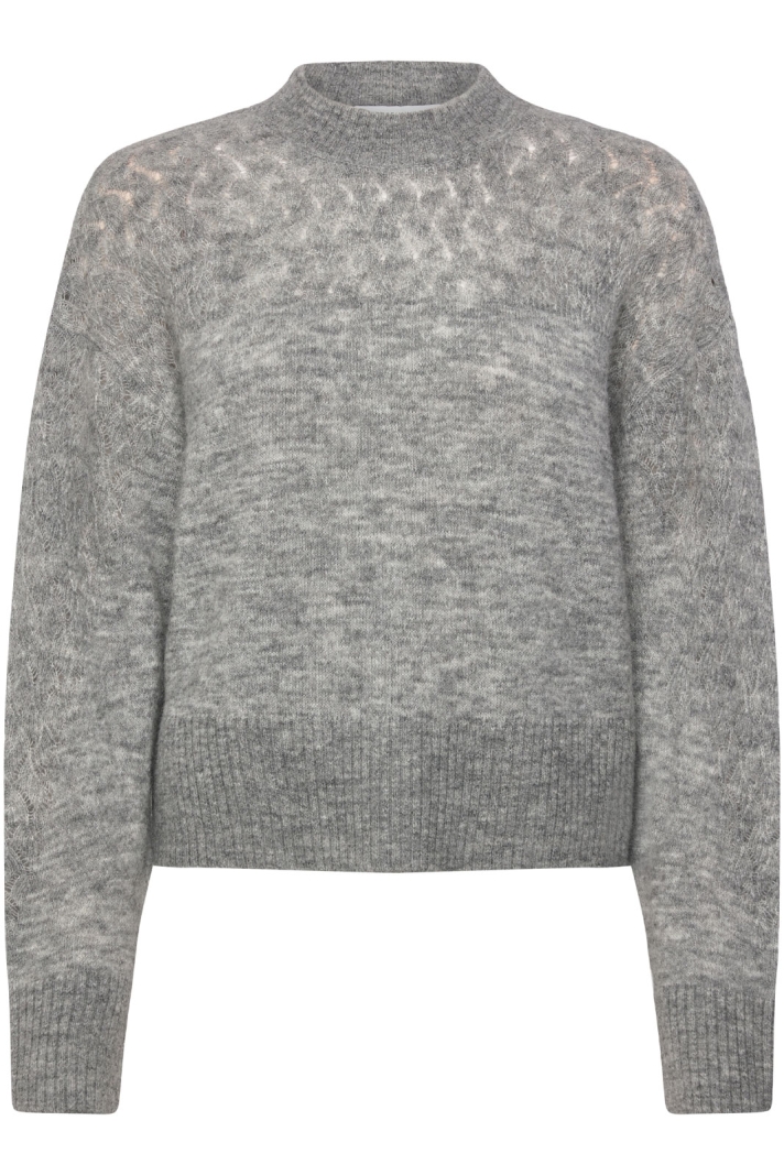 Rwaida Ls Mock Neck Pullover