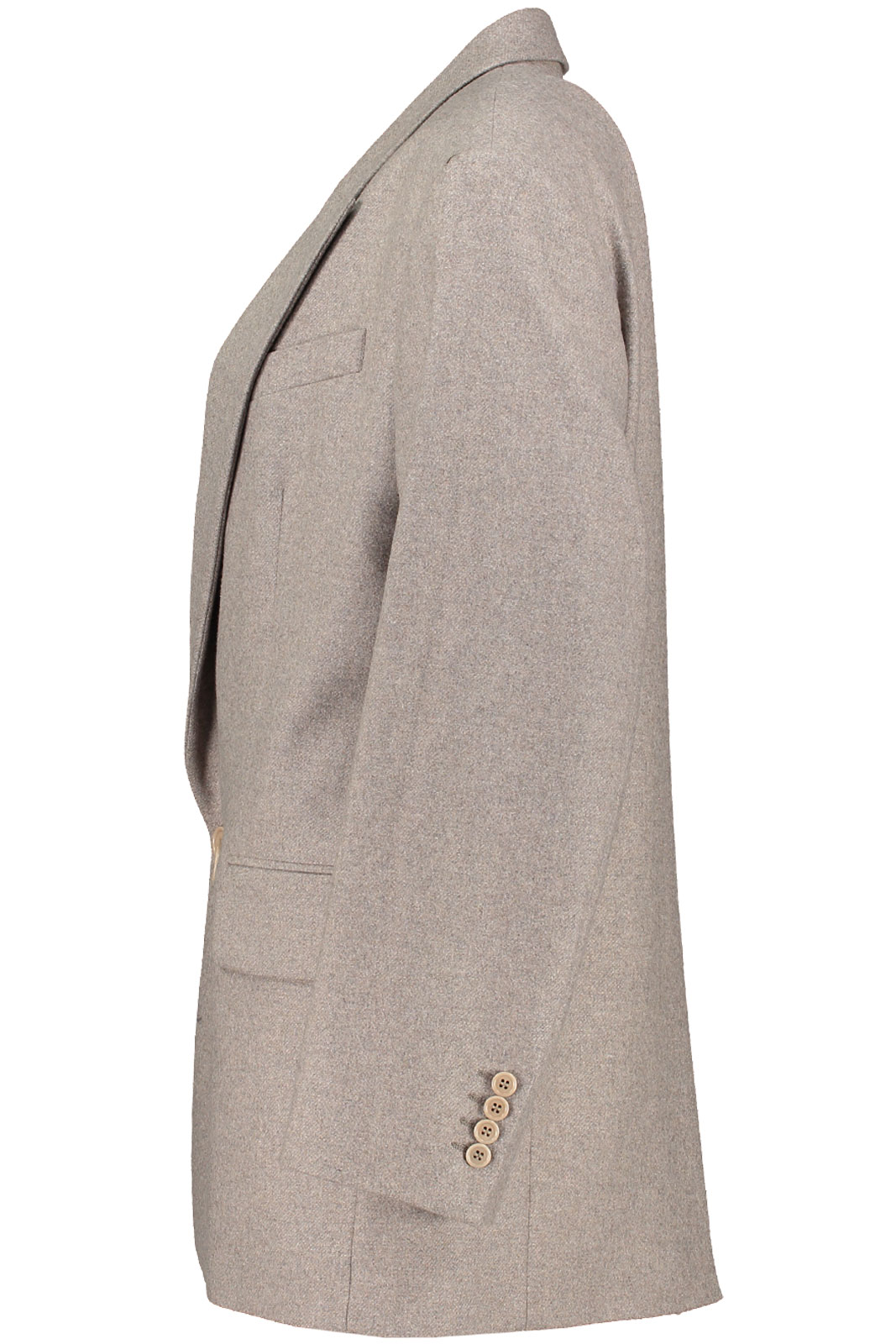 Double Breasted Flannel Blazer