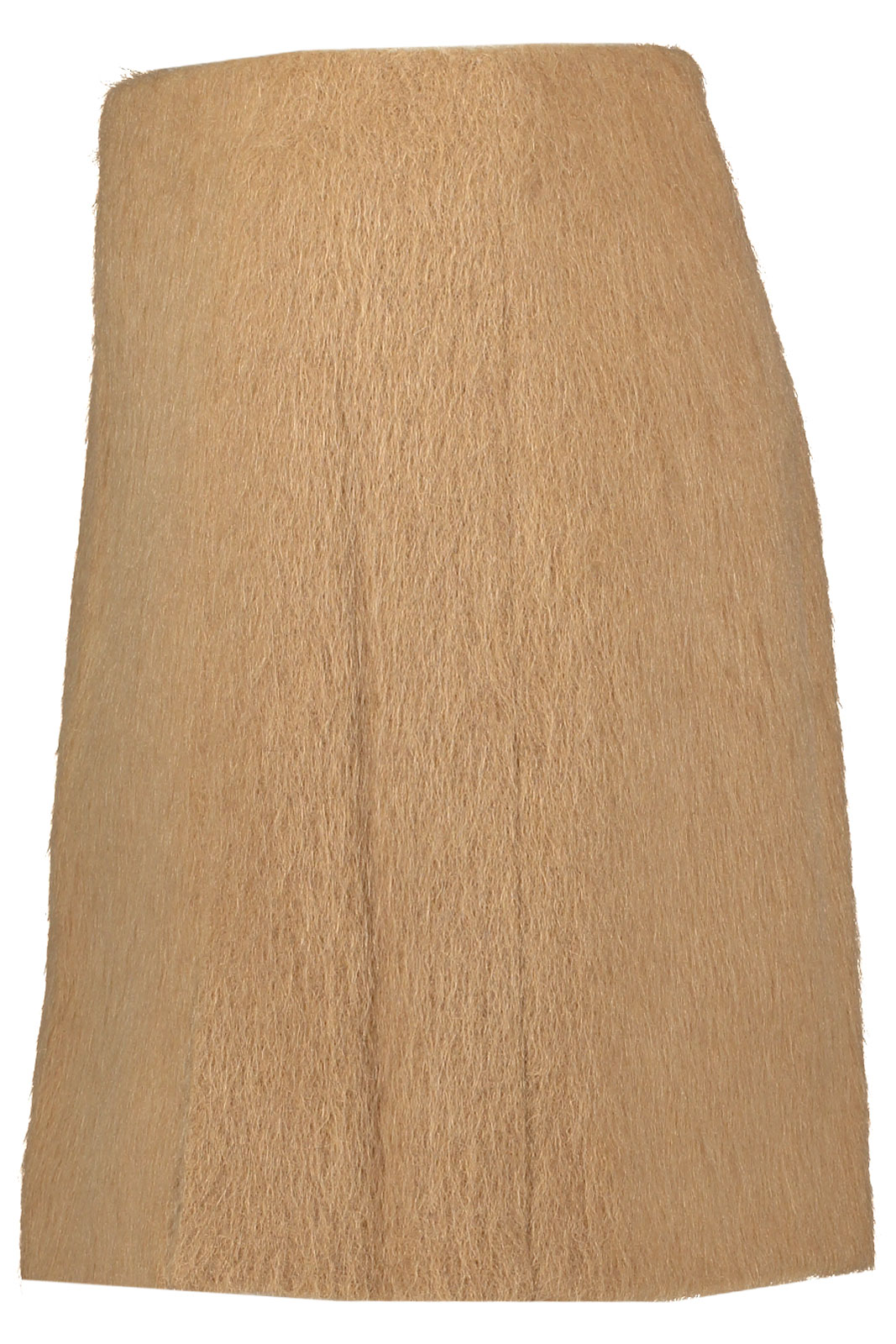 Hairy Wool Blend Mini Skirt