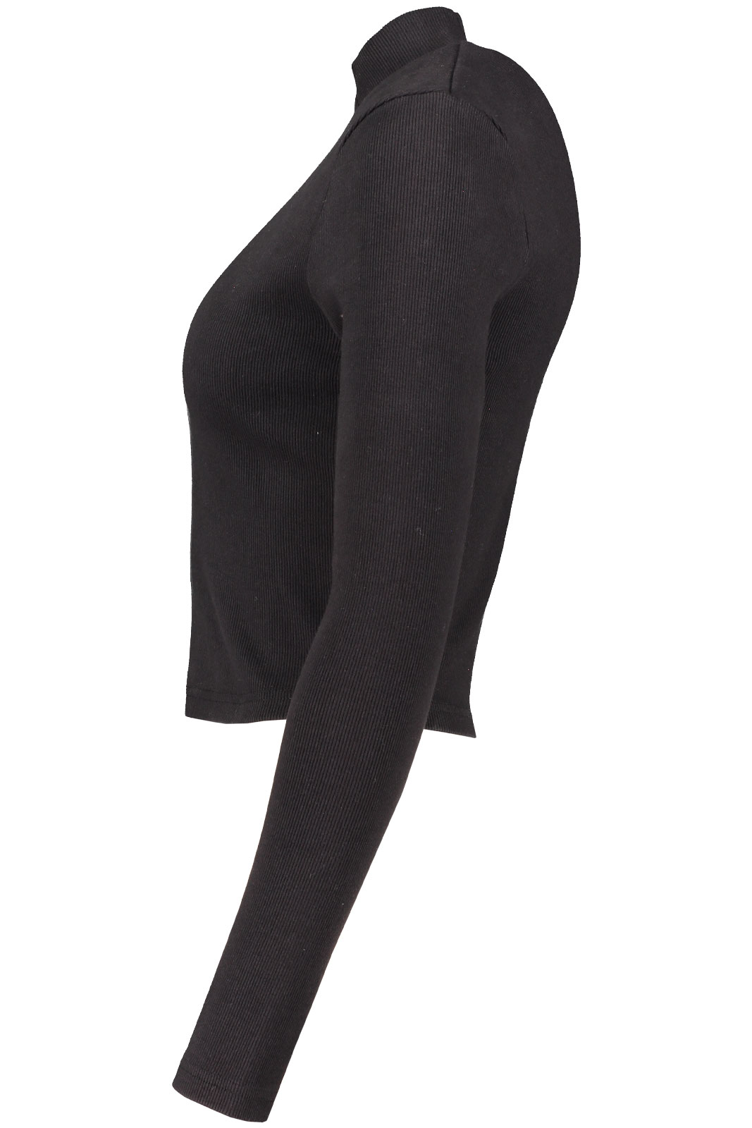 A Heather Ls Mock Ne Black