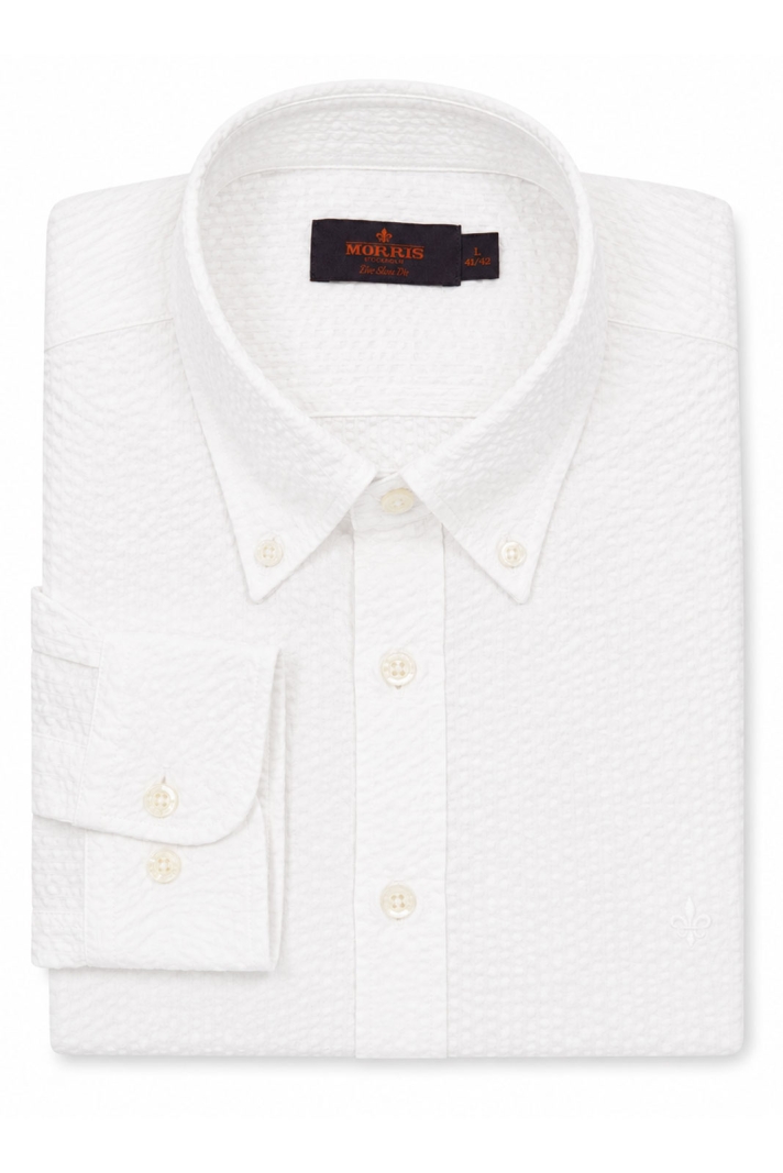 Morris Seersucker Shirt - Slim Fit