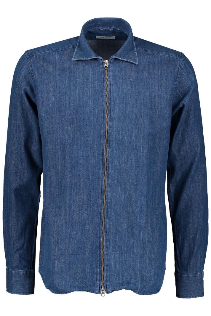 Denim Zipper Shirt A01571