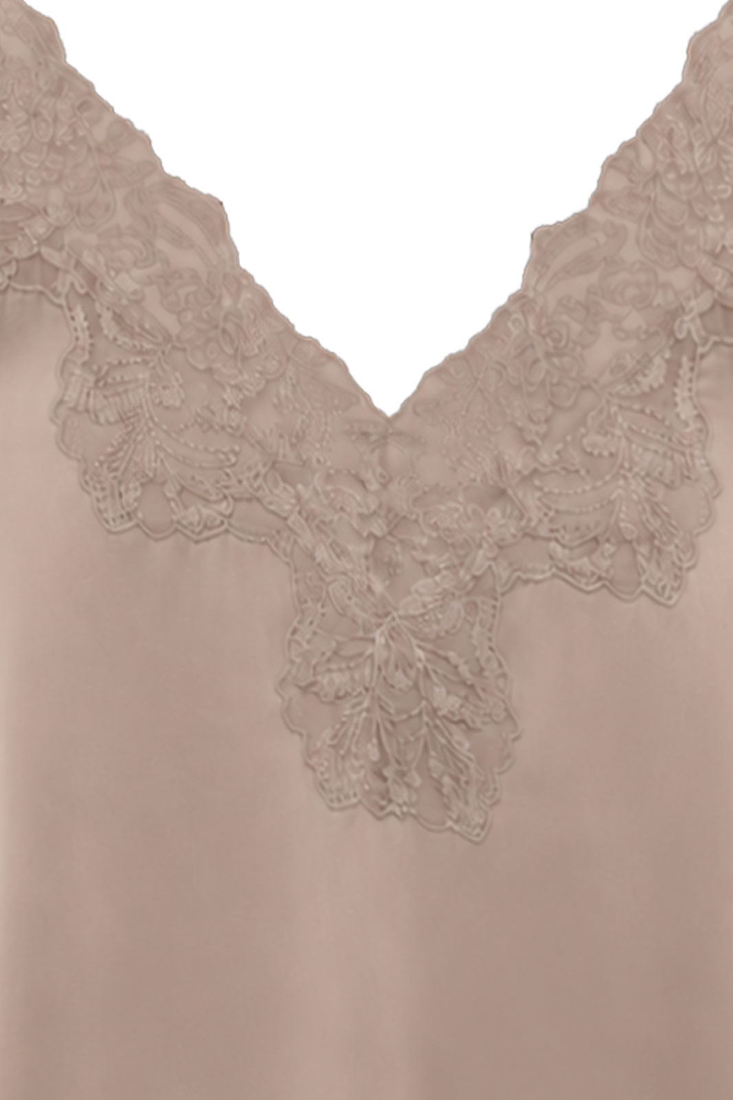 Rwpatricia Silk Sl Lace Strap Top