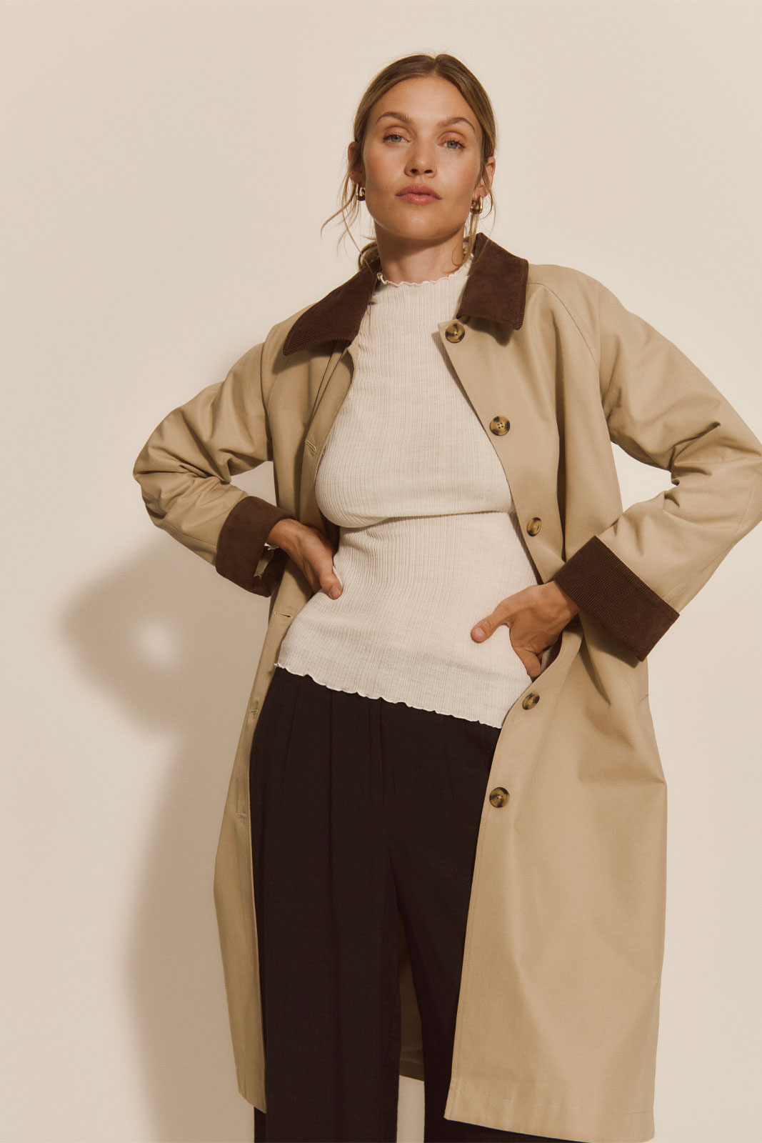 Rwdijon Ls Long Mac Coat