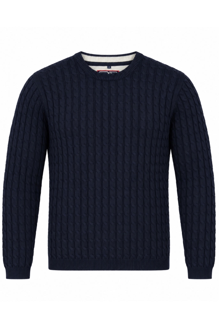 Ap Round Neck Cable Knit 2552