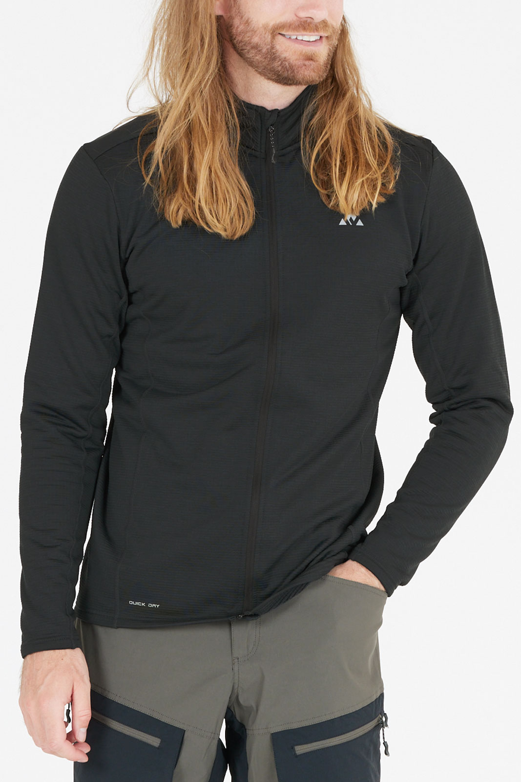 Kalle M Waffle Full Zipper Midlayer