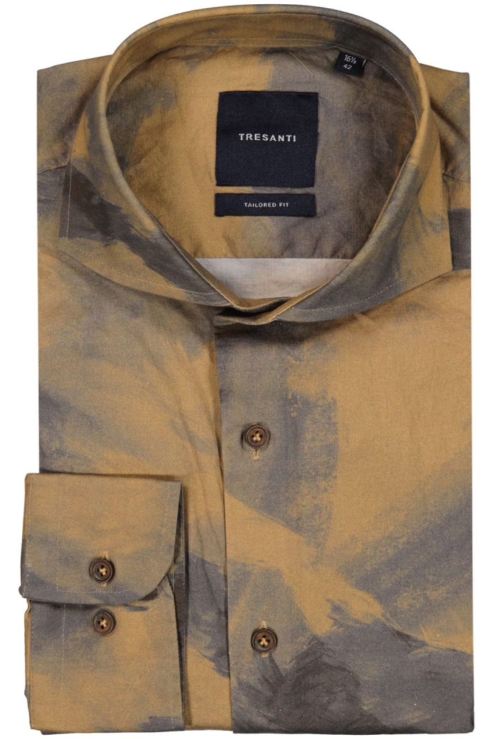 Everest Buttoned Shirt With Camouflage Print