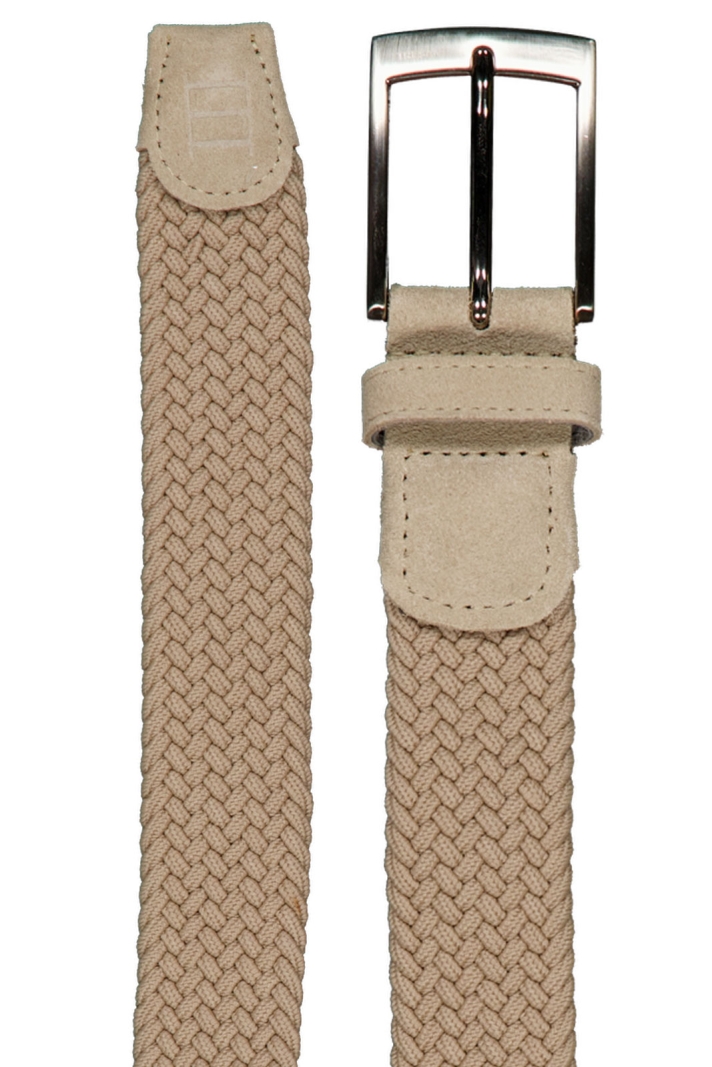 Zeth | Braided Elastic Belt With Suede