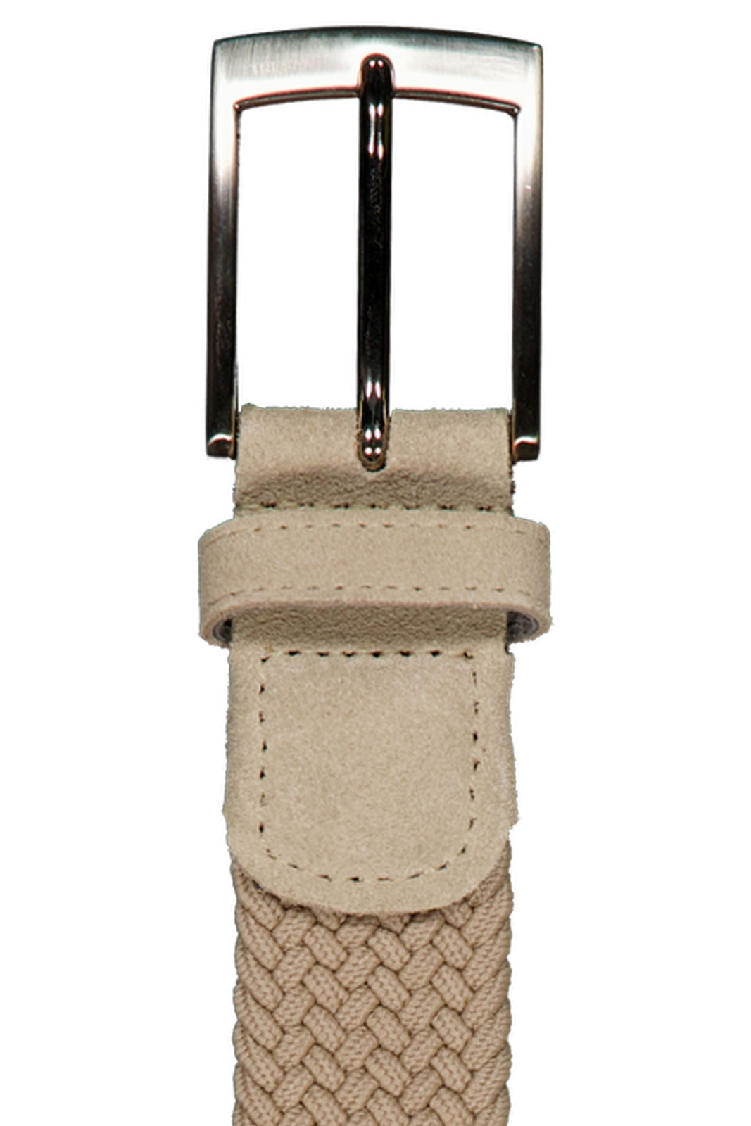 Zeth | Braided Elastic Belt With Suede