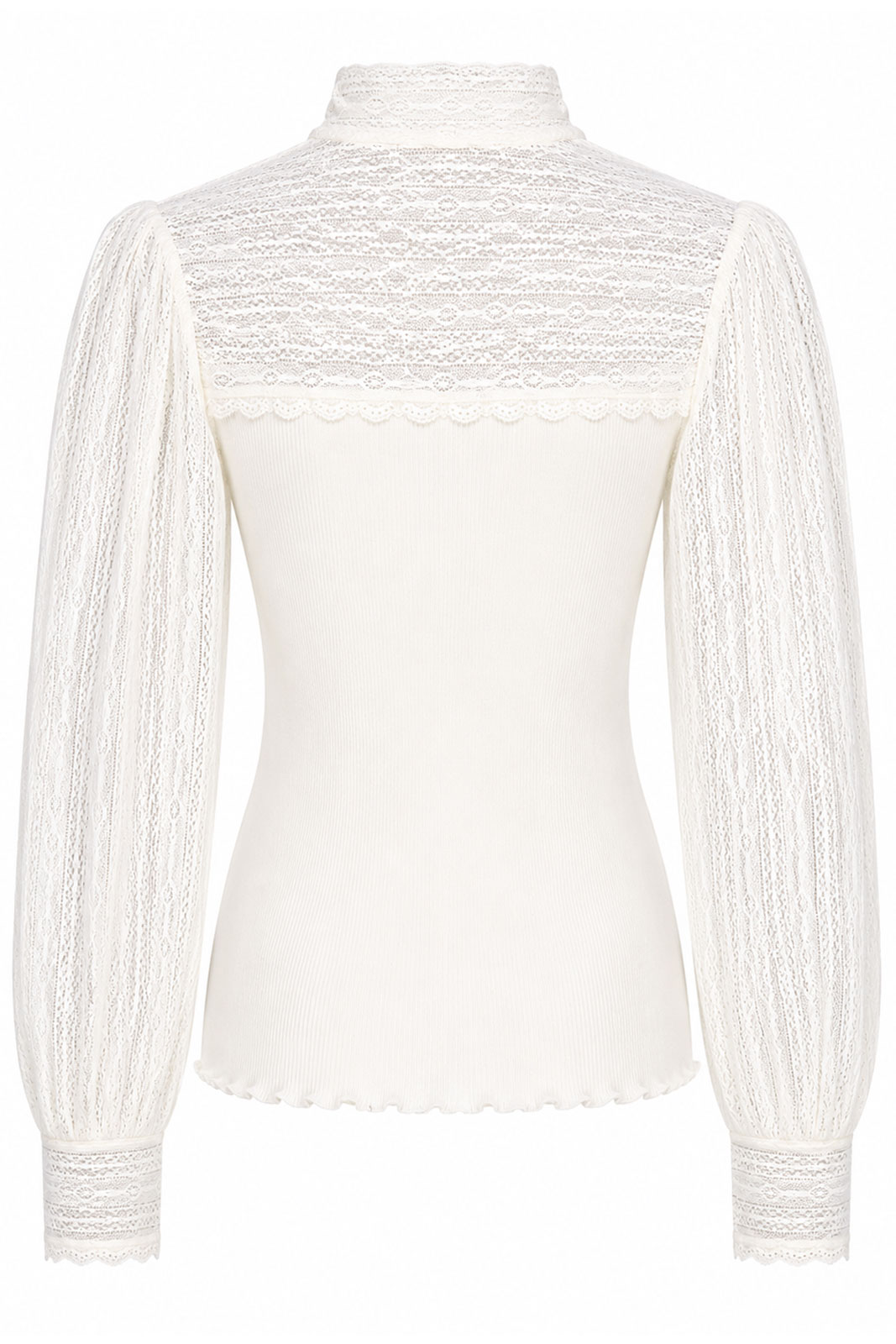 Rwbeatha Silk Full Lace Bow Ls T-shirt