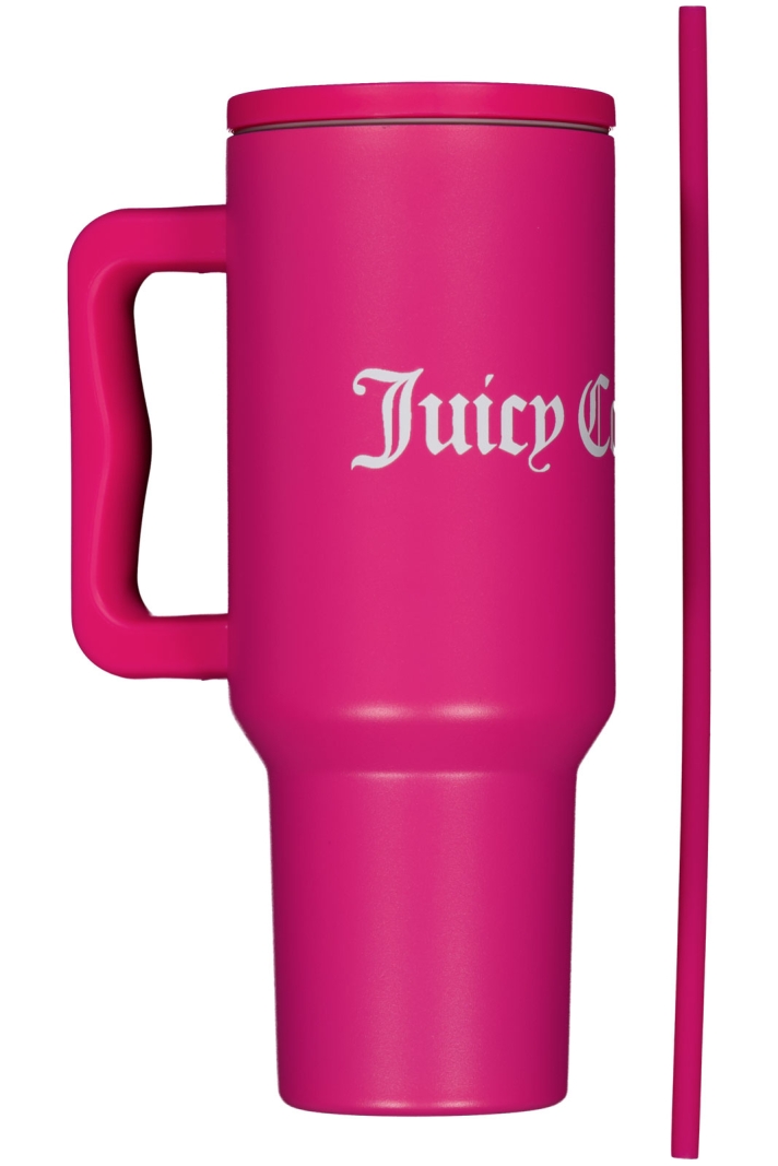 Juicy Couture Steel Tumbler With Straw