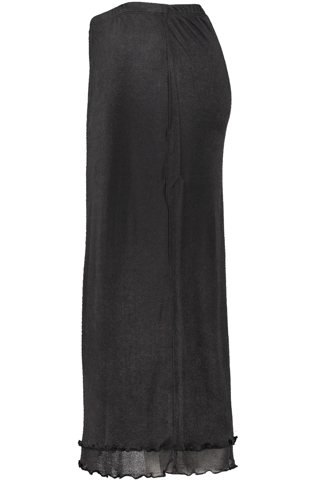 Layered Frill Crepe Skirt