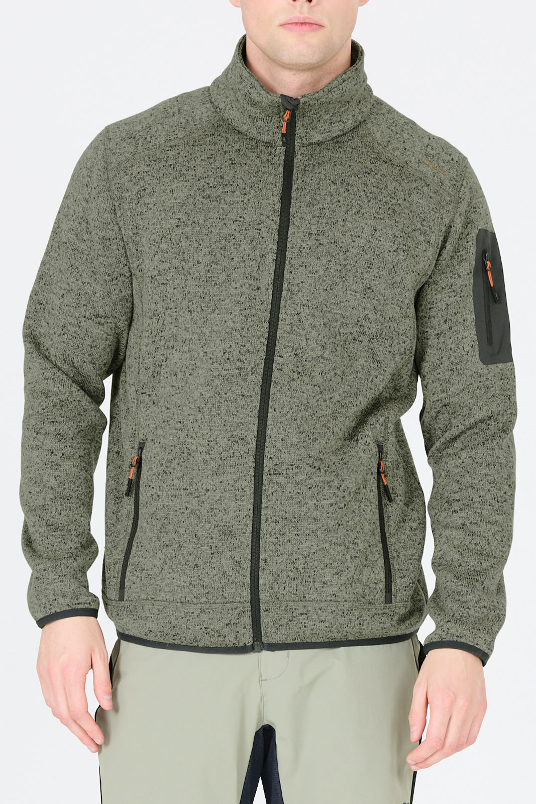 Man Knit Fleece Jacket.