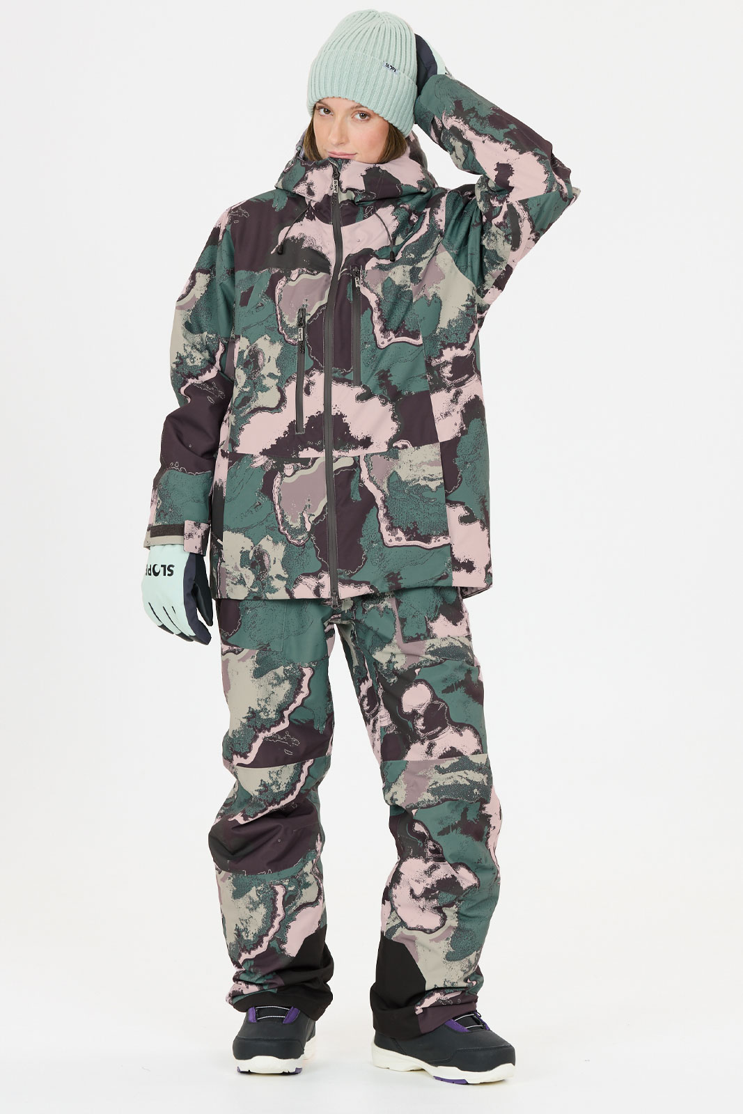 Tuscon W AOP Insulated Ski Jacket W-PRO 15000
