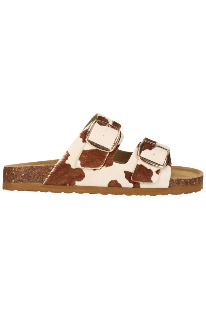 Reina W Leather Cork Sandal