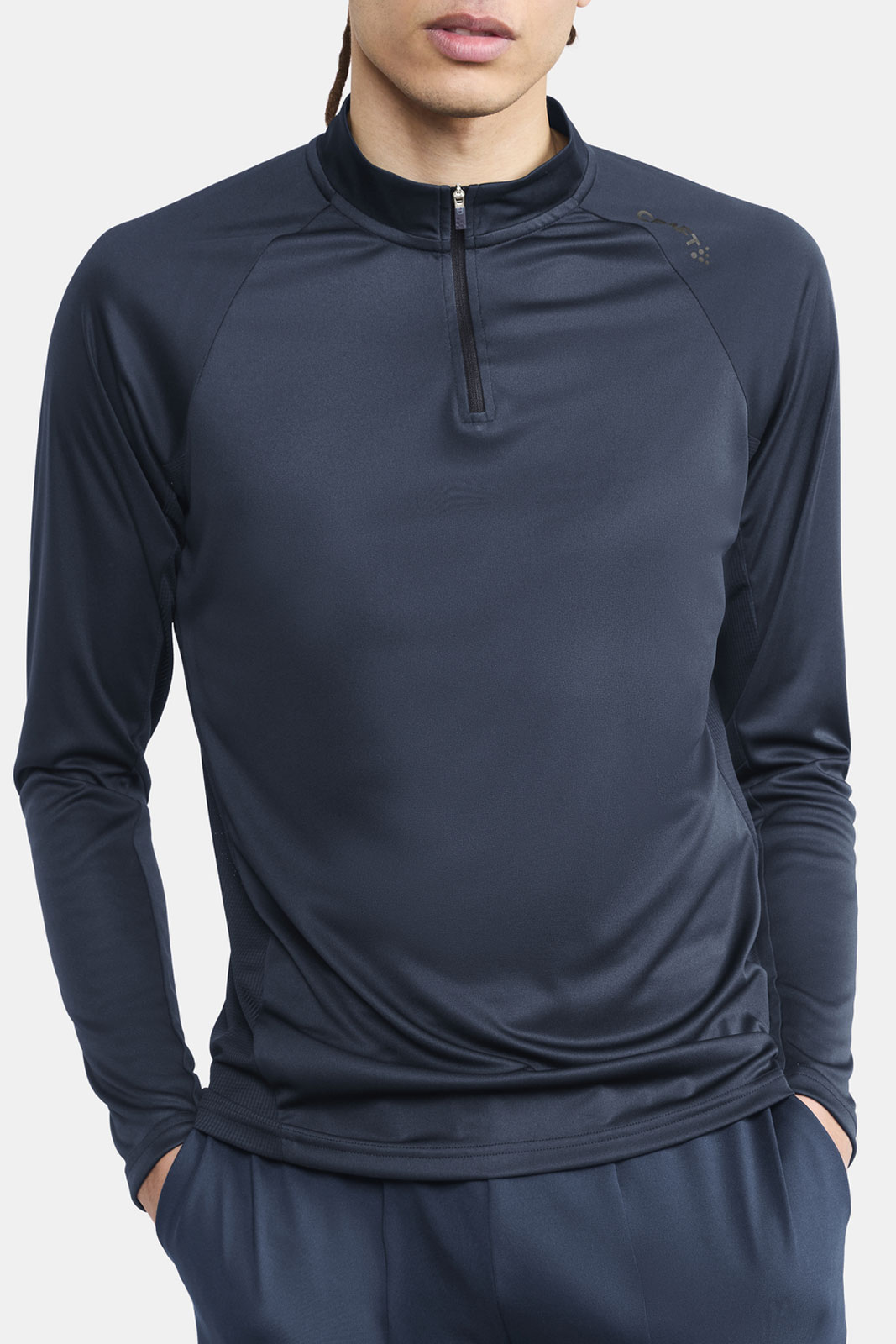 Eaze Ls Half Zip Tee M