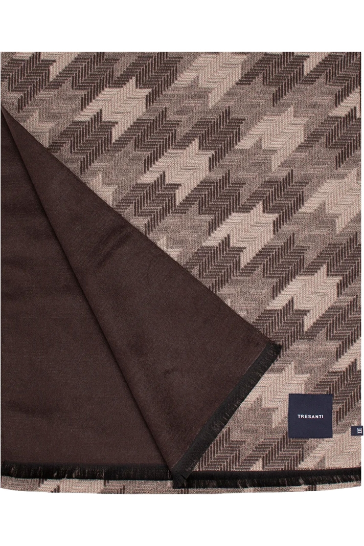 Joshua | Pied De Poule Viscose Scarf