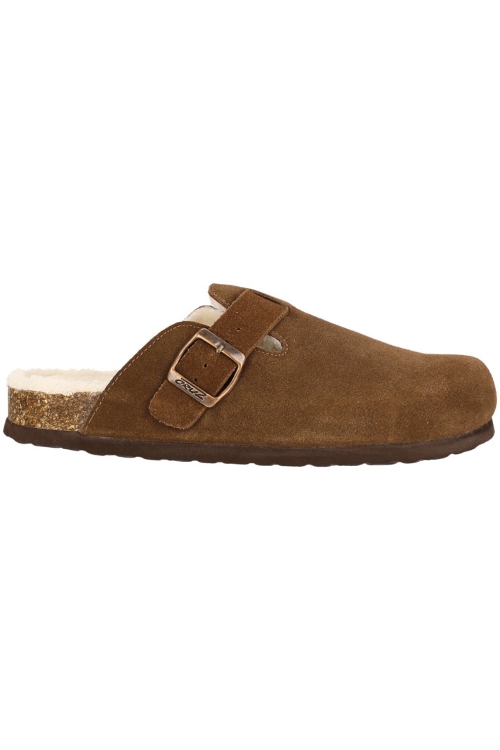 Camillo Leather Cork Clog W/warm Lining