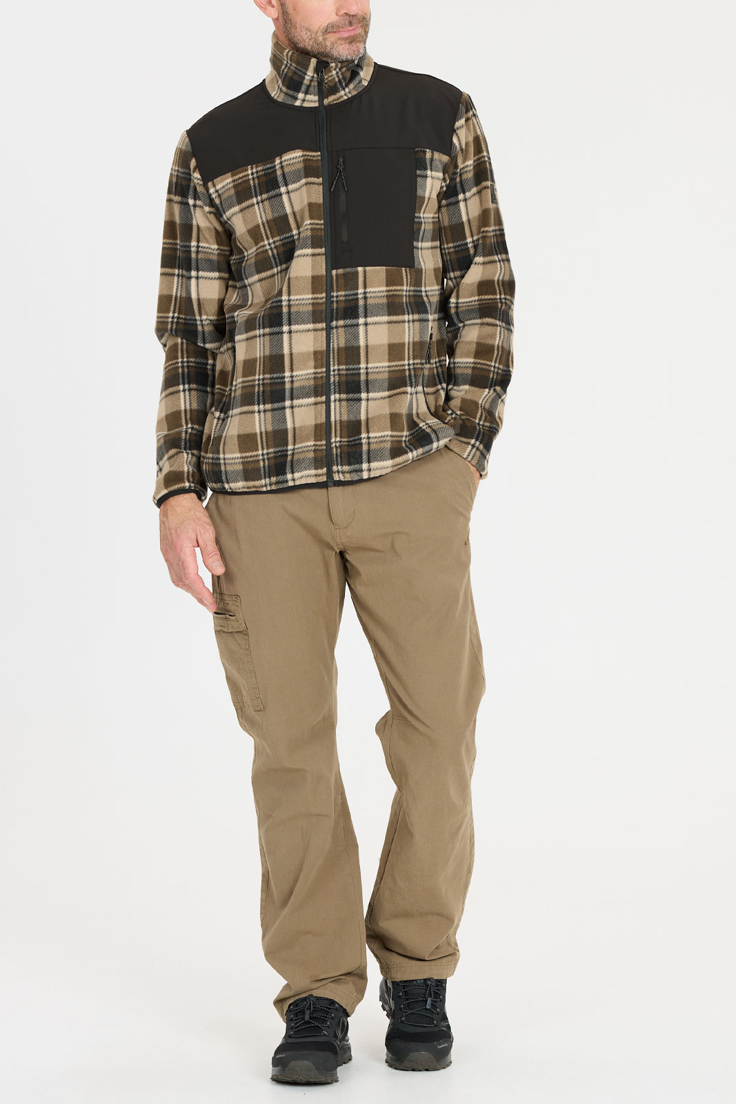 Astrali M Checked Fleece Jacket