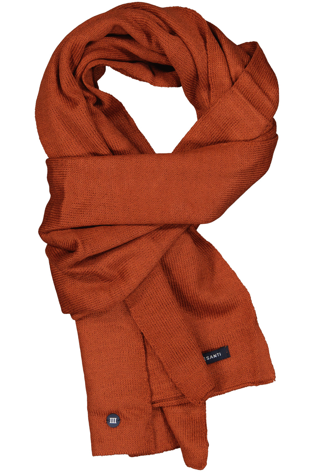 Snow | Fine Knitted Scarf With Rubber Logo Iii