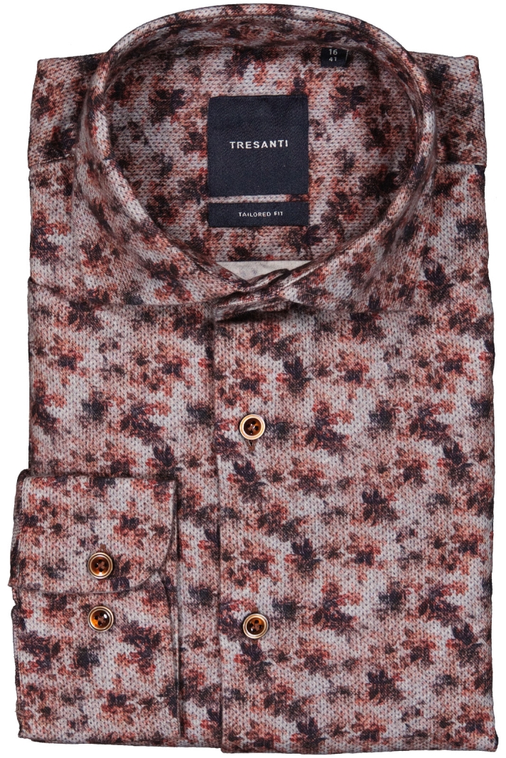 Elvan Shirt With Button Closure. Fantasy Print