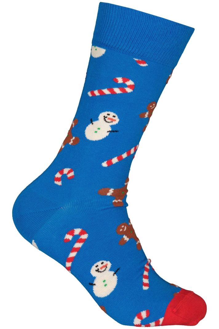 Gingerbread & Snowman Sock